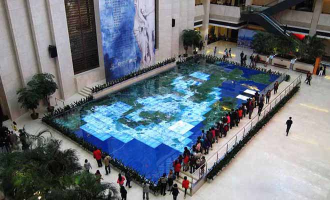 LCD拼接數(shù)字沙盤(pán)示意圖