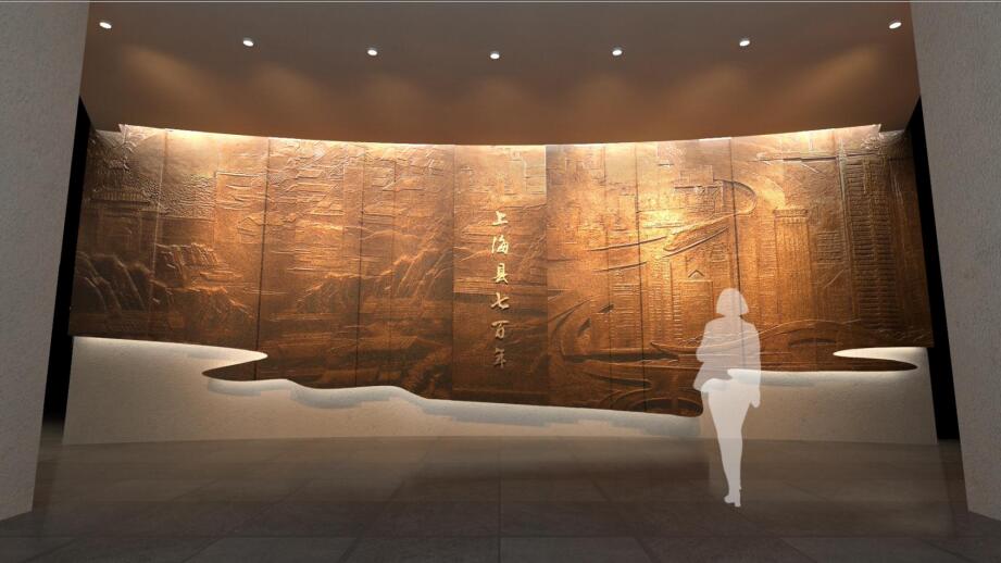 上?？h700年數字博物館設計效果圖-門廳